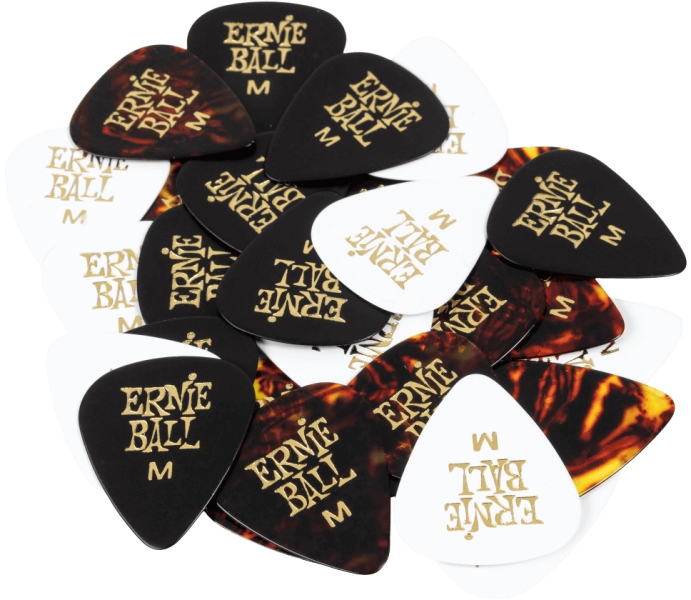 Ernie Ball Medium Assorted Color Picks 12ct
