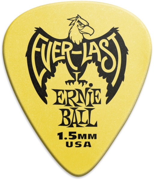 Ernie Ball Yellow Everlast Pick Pack 12