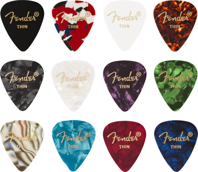 Fender Celluloid Medley 351 Thin 12 Set