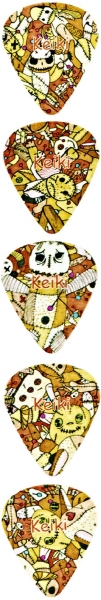 Ortega KEIKI ''Voodoo'' Puppet Picks - 25 pcs.
