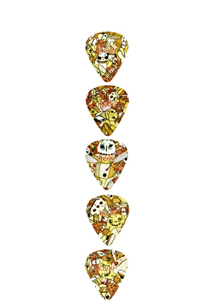Ortega KEIKI ''Voodoo'' Puppet Picks - 5 pcs.