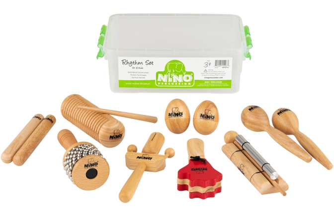 Set de percuţie Nino Percussion Wooden Rhythm Box Set