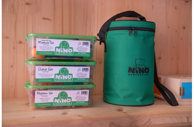 Set de percuţie Nino Percussion Wooden Rhythm Box Set