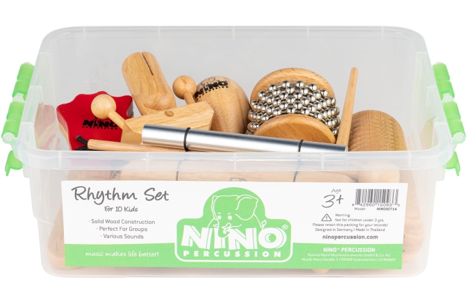 Set de percuţie Nino Percussion Wooden Rhythm Box Set