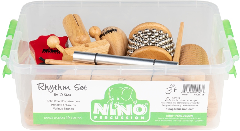 Nino Percussion Wooden Rhythm Box Set
