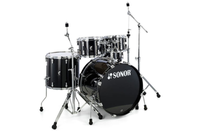Set de tobe acustice din 5 piese Sonor AQ1 Stage Set Piano Black