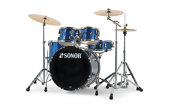 Set de tobe acustice din 5 piese Sonor AQX Stage Kit Blue Ocean Sparkle