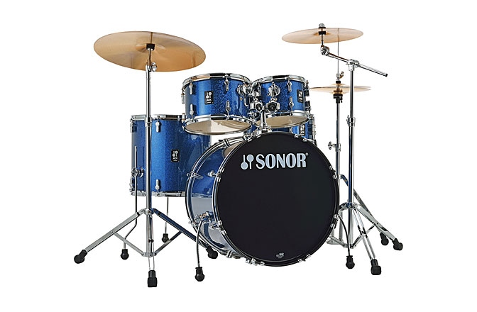 Set de tobe acustice din 5 piese Sonor AQX Stage Kit Blue Ocean Sparkle