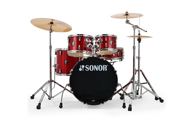Set de tobe acustice din 5 piese Sonor AQX Studio Kit Red Moon Sparkle