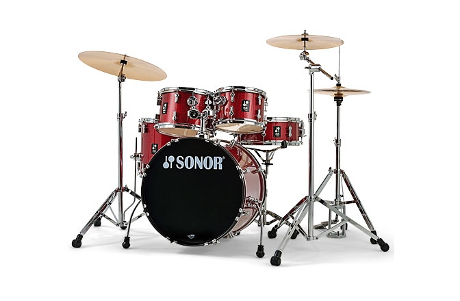 Set de tobe acustice din 5 piese Sonor AQX Studio Kit Red Moon Sparkle