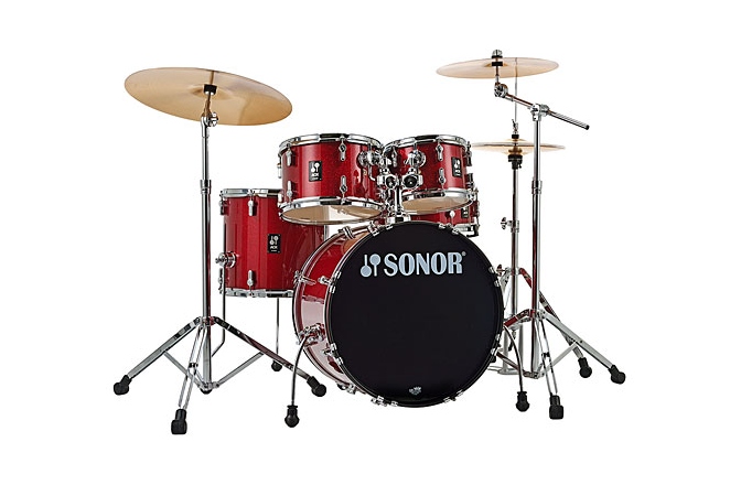 Set de tobe acustice din 5 piese Sonor AQX Studio Kit Red Moon Sparkle
