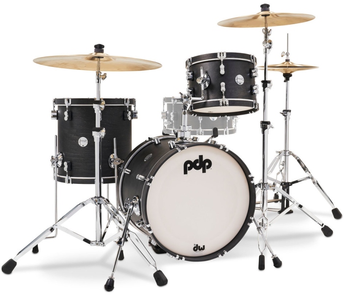 DW PDP Concept Classic WHE/Ebony Hoop 18
