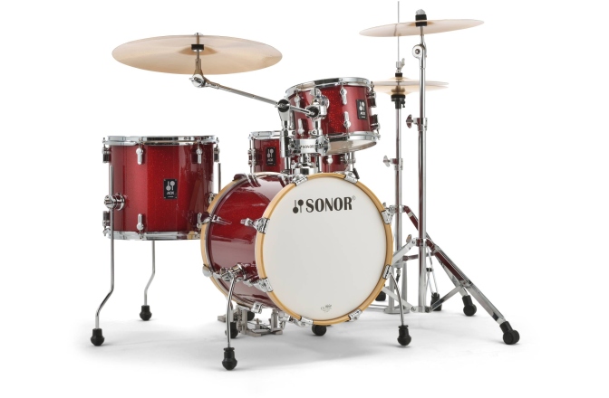 Set de tobe acustice Sonor AQX Jungle Shell Set WM Red Moon Sparkle