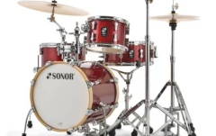 Set de tobe acustice Sonor AQX Jungle Shell Set WM Red Moon Sparkle