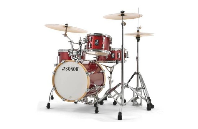 Set de tobe acustice Sonor AQX Jungle Shell Set WM Red Moon Sparkle