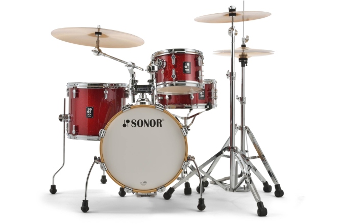 Set de tobe acustice Sonor AQX Jungle Shell Set WM Red Moon Sparkle