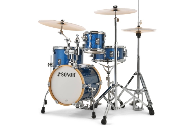 Set de tobe acustice Sonor AQX Micro Shell Set WM Blue Ocean Sparkle