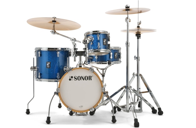 Set de tobe acustice Sonor AQX Micro Shell Set WM Blue Ocean Sparkle