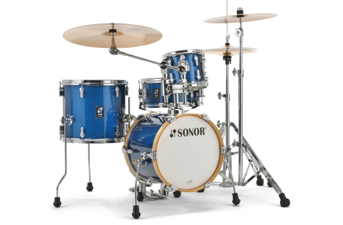 Set de tobe acustice Sonor AQX Micro Shell Set WM Blue Ocean Sparkle
