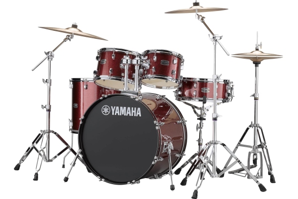 Yamaha Rydeen Standard HW680W+Paiste 101 Burgundy Glitter