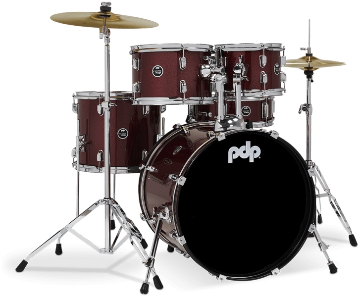 DW PDP Centerstage PDCE2015KTRR Red Sparkle