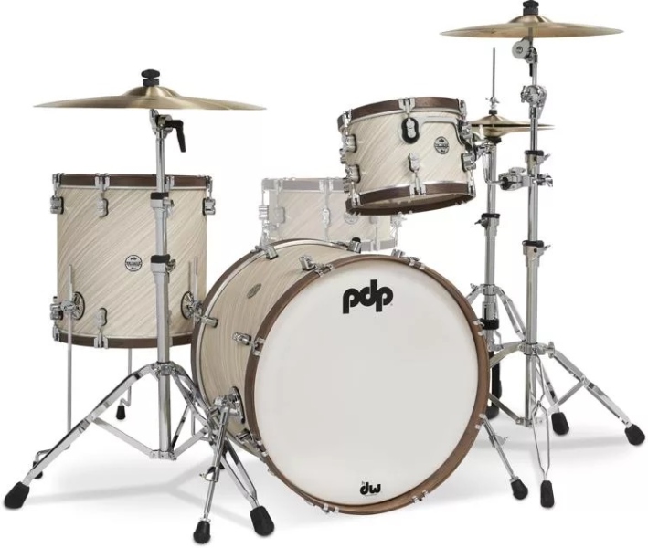 DW PDP Concept Classic LTD Twisted Ivory Walnut Hoops