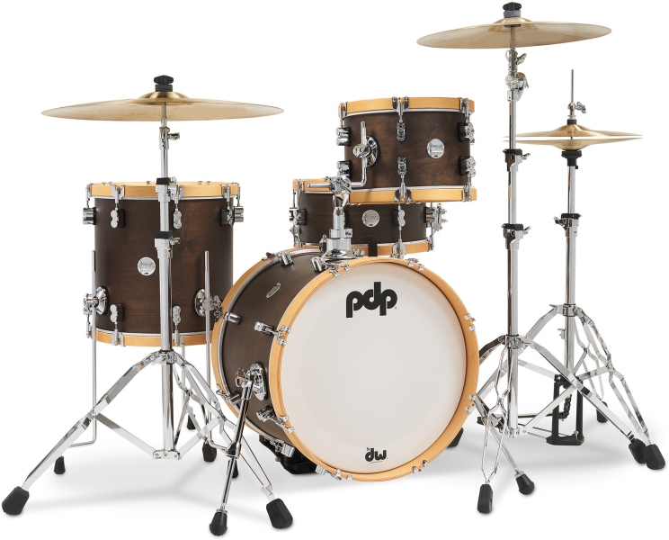 DW PDP Concept Classic WH Walnut/Nat. Hoop 18