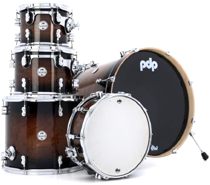DW PDP Concept Exotic Shell Set Charcoal Burst