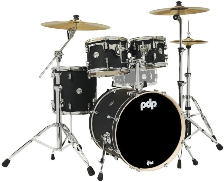 DW PDP Concept Maple Finish Ply Negru Satin