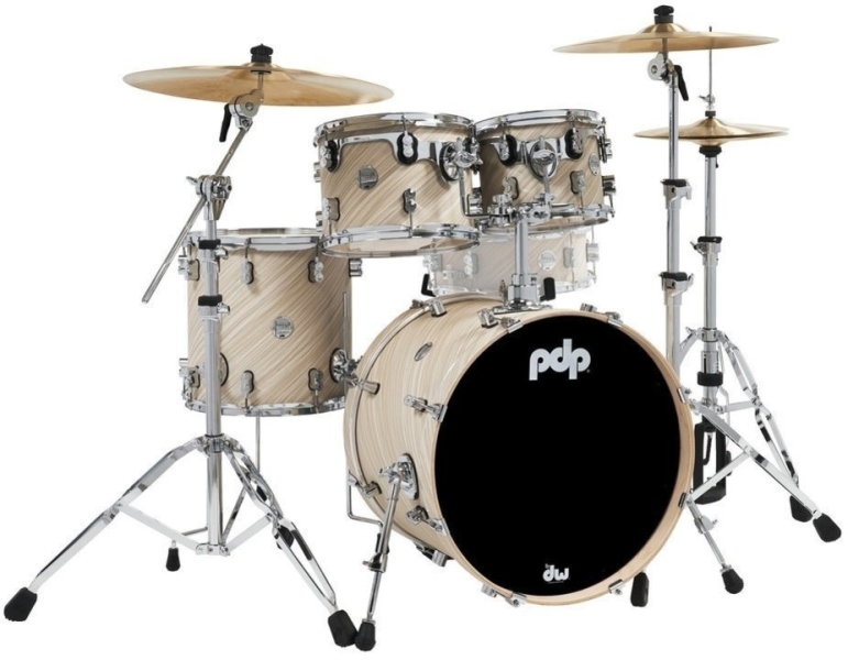 DW PDP Concept Maple Finish Ply Twisted Ivory