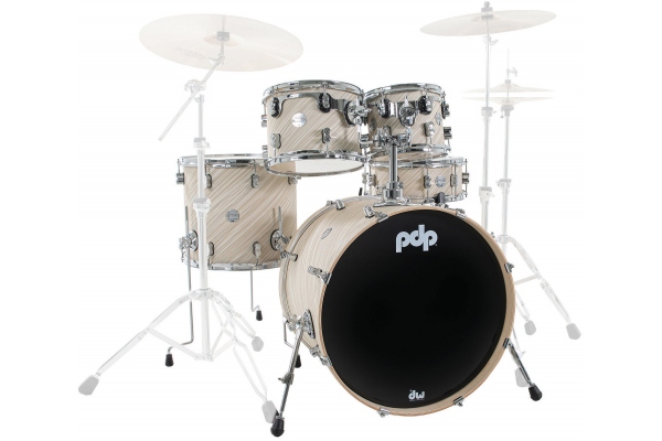 DW PDP Concept Maple Finish Ply Twisted Ivory