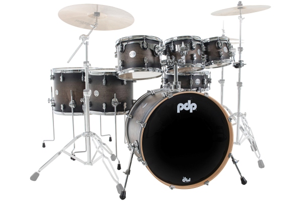 DW PDP Concept Maple Satin Charcoal B 22