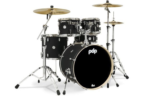 DW PDP Shell Set Concept Maple PDCM2215BK Black Satin