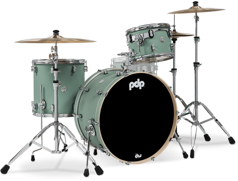 DW PDP Shell Set Concept Maple PDCM24RKSF Satin Seafoam