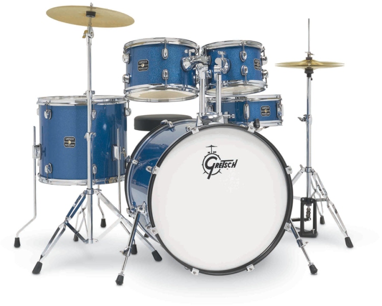 Gretsch Renegade Drumset 10/12/16/22/14SD Blue Sparkle