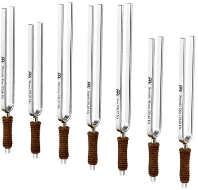 Meinl Planetary Tuned Tuning Forks - Chakra Set - Content: 7 Tuning Forks, inlcuding Case