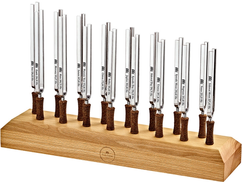 Meinl Planetary Tuned Tuning Forks Complete Set-up - Content: 16 Tuning Forks, including Stand