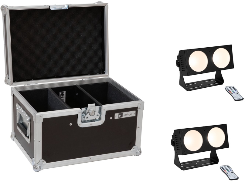 Eurolite Set 2x LED CBB-2 COB WW Bar + Case