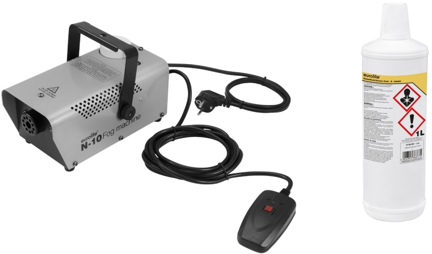 Eurolite Set N-10 argintiu + B Lichid de fum de bază 1l