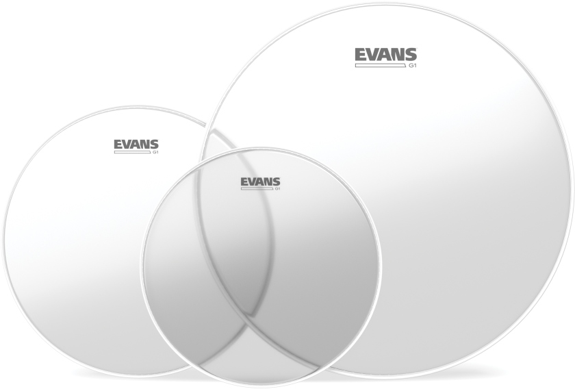 Evans G1 Tompack Clear Standard (12 inch 13 inch 16 inch)