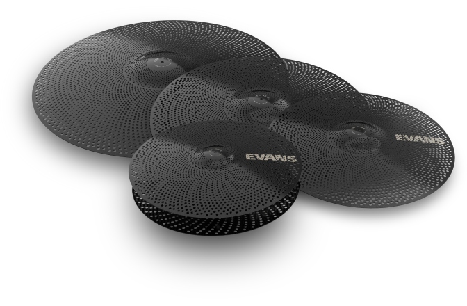 Set feţe de tobe + cinele Evans dB One Drum Head Rock + 14" 22" and dB One Cymbals Pack