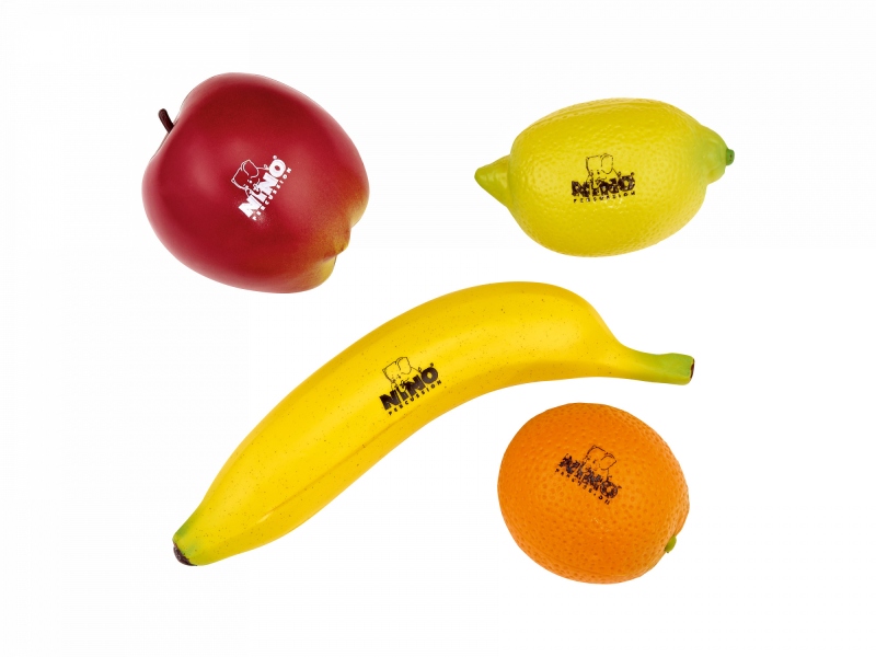 Nino Percussion Fruit Shaker Assortment 4 pcs
