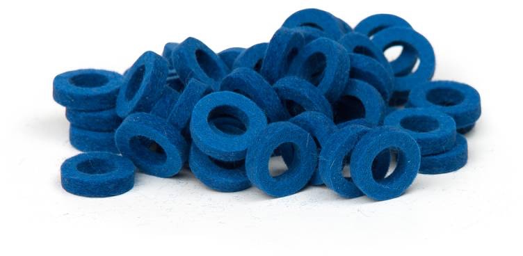 Bulldog Natural Felt Rings - Gentian Violet