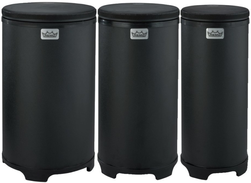 Remo Set Festival Tubano Black Matte