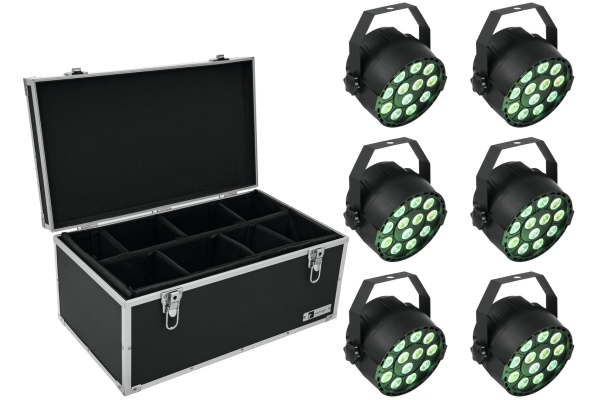 Set 6x LED PARty TCL Spot + Case TDV-1 Set 6x LED PARty TCL Spot + Case TDV-1