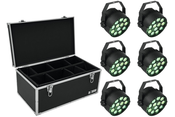 Eurolite Set 6x LED PARty TCL Spot + Case TDV-1