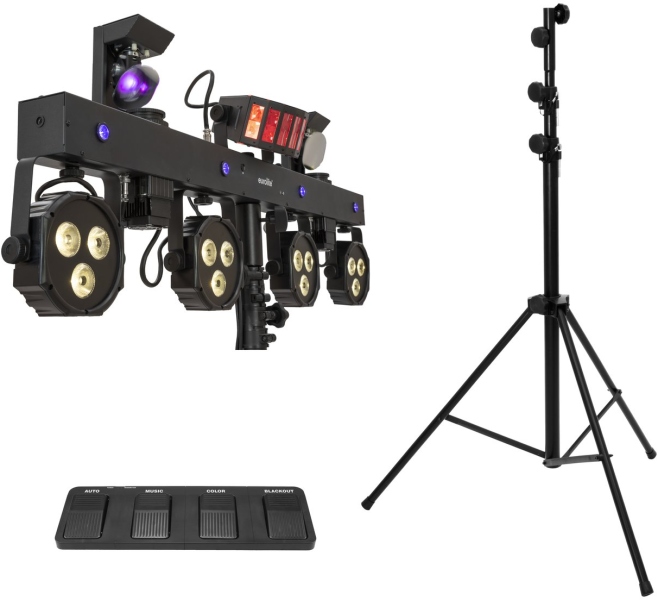 Eurolite LED KLS Scan Next FX + Foot switch + Steel stand