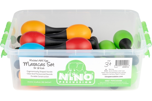 Molded ABS Egg Maracas Set NINOSET56