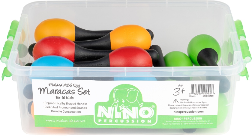 Nino Percussion Molded ABS Egg Maracas Set NINOSET56
