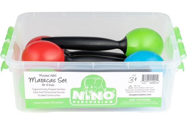Molded ABS Egg Maracas Set NINOSET575 Molded ABS Egg Maracas Set NINOSET575